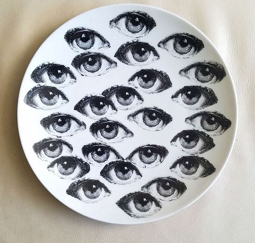 Piero Fornasetti Fornasetti Tema E Variazioni Plate, Number 133, the iconic image of  Lina Cavalieri, Atelier Fornasetti. SOLD &bull;