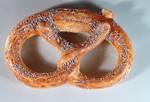 Inventory: A Flask in the form of a Pretzel retailed by Ernest Gerstenberg, Washington D.C., Circa 1890, SOLD &bull;