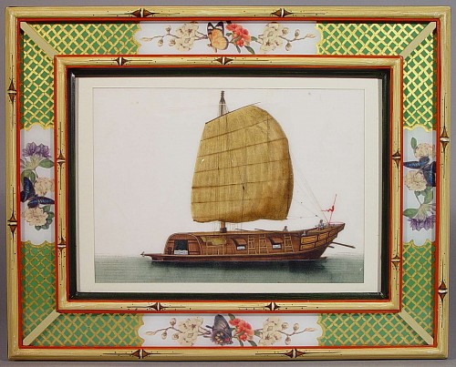 China Trade Twelve Fine China Trade Junks., Circa 1840 SOLD &bull;