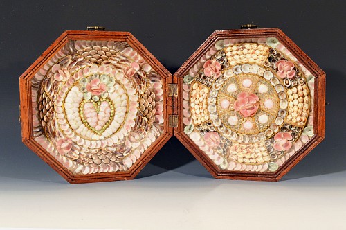 Sailor's Valentine Sailor's Double Valentine, Circa 1865-85 SOLD &bull;