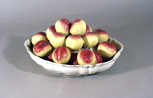 French Faience French Faience Tromp Lo'eil Bowl of Plums, Possibly Moustier,, Late 18th century SOLD &bull;