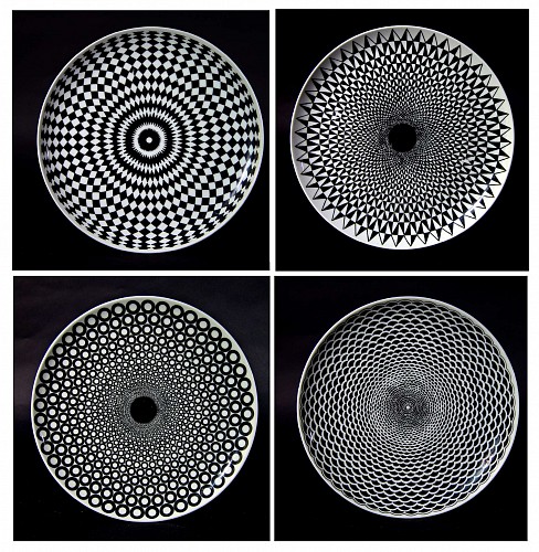 Piero Fornasetti Egocentrismo Porcelain Plates, 1950s-60s SOLD &bull;