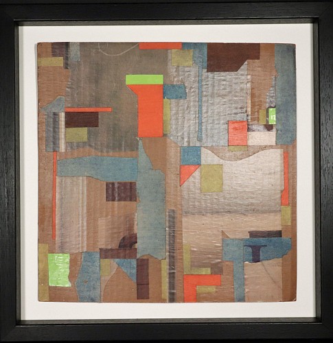 Inventory:  Robert J. Wirth, Robert J. Wirth Collage Painting, Titled "Collage", Dated December 8, 1987/October 12 1999, $990
