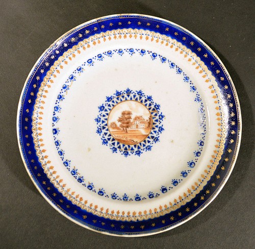 Chinese Export Porcelain American Market Chinese Export Porcelain Plate, Circa 1785 SOLD &bull;
