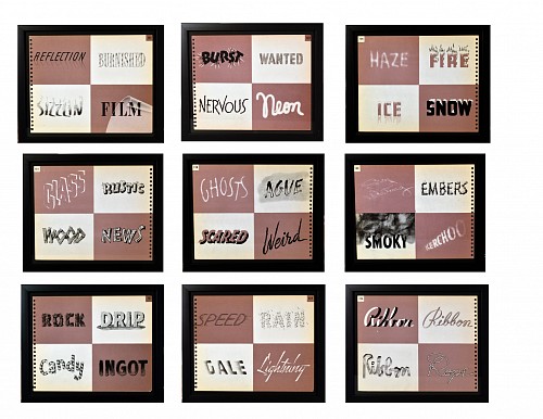 Mid-century Modern Paul Carlyle & Guy Oring: Framed Typographic Pages from New Letters & Lettering, 1938, 1943 $1,850