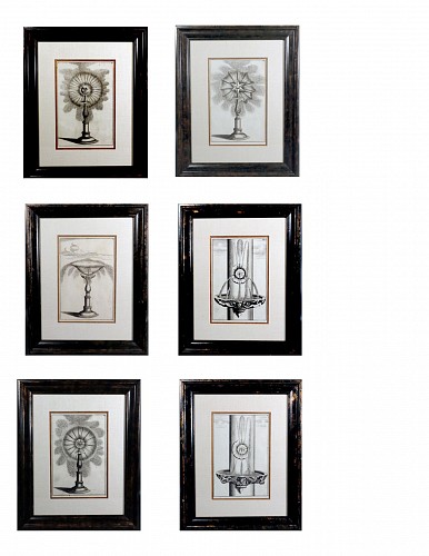 Inventory:  Georg Andreas Bockler, 17th-century Georg Andreas Bockler&acirc;s Engravings of Architectural Fountains for Formal Gardens- Set of Six, Circa 1664, $7,750