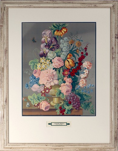 Inventory: Joseph Nigg, Botanical Print after the painting of the Austrian painter, Joseph Nigg, Ateliers lithographiques Mourlot, Paris, 1948, $1,250