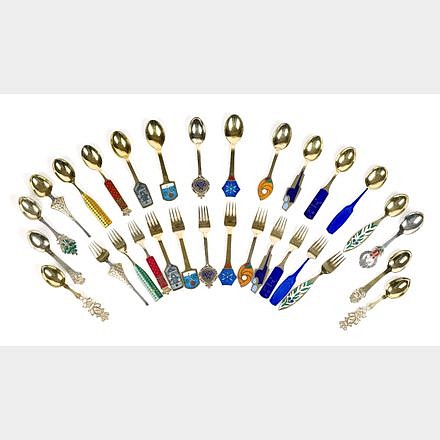 Inventory:  Michelsen, Collection of Michelsen spoons and forks, SOLD &bull;