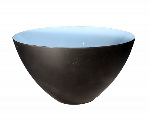 Mid-century Modern Danish Modern Classic: The Krenit Steel Bowl by Herbert Krenchel, 1950s $250