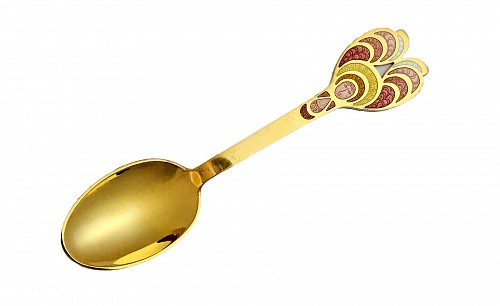 Inventory:  Michelsen, Anton Michelsen Sterling Silver Gilt Christmas Spoon for 1972 Designed by the Artisan Bj&Atilde;&cedil;rn Wiinblad, 1972, $135