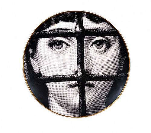 Piero Fornasetti Mid-century Modern Fornasetti Rosenthal Themes and Variations Porcelain Plate, Motiv 22, 1980s $600