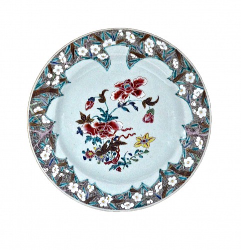 Chinese Export Porcelain Chinese Export Famille Rose Porcelain Dish, Circa 1730-35 $2,750