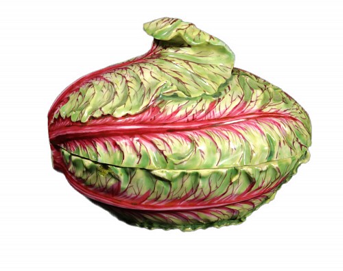 German Porcelain Marcolini Meissen Porcelain Red Cabbage Trompe L'oeil Tureen and Cover, 1774-1814 SOLD &bull;