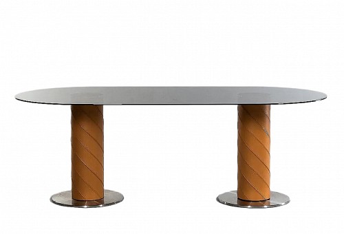 Inventory:  Italian Design, Giancarlo Vegni ""Rolling-2b"" Oval Table, Early 21st Century, $7,000