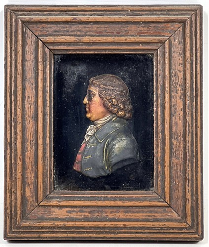 Portrait Miniature Miniature Wax Portrait of Josiah Wedgwood