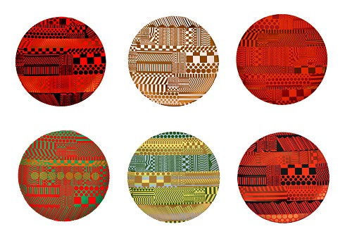 Wedgwood Pottery Sir Eduardo Luigi Paolozzi Wedgwood Porcelain Plates, Variations on a Geometric Theme, 1971 $6,000