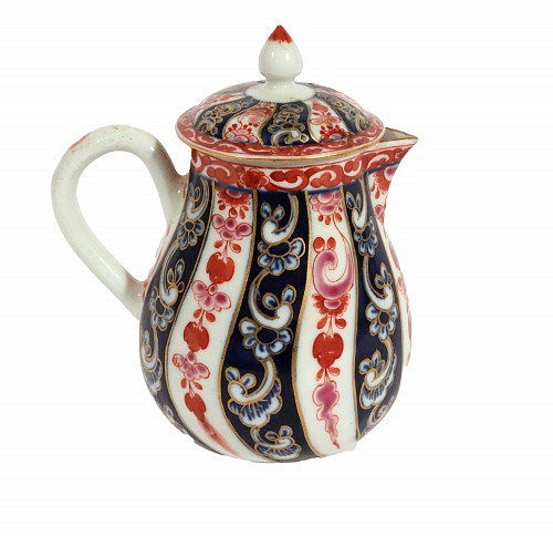 First Period Worcester Porcelain First Period Worcester Porcelain Queen Charlotte Pattern Covered Milk Jug, 1775 $1,250