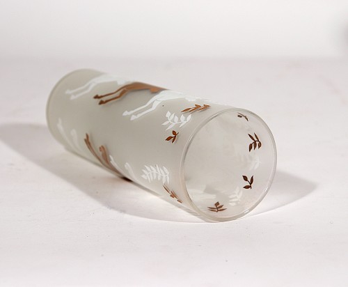 Inventory:  Mid-century Modern, Libbey Cavalcade Galloping Horse Tom Collins Cocktail Glasses- Mid-Century Modern Glasses- Set of Twelve, 1950s-60s, $750
